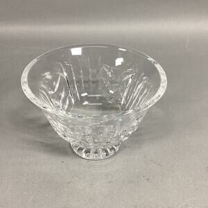 Vintage Cut Glass Crystal Candy Dish - 4”Hx6”D